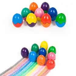 9 шт./кор. 3D безопасный красочный полое яйцо набор цветных мелков для детей набор одежды для мальчиков и девочек рисунок «сделай сам»