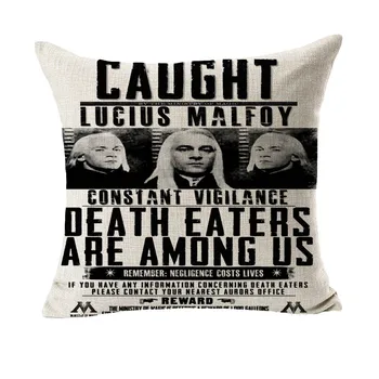 

The Wanted Lucius Malfoy Design Massager Pillow Decorative Vintage Pillows Cover Home Decor Gift