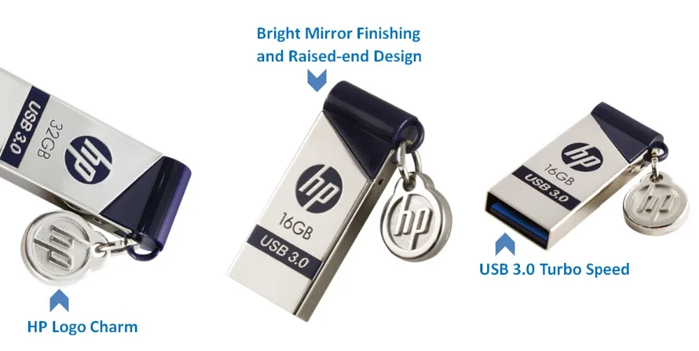 hp USB флеш-накопитель 32 ГБ металлическая классическая Карта памяти 64 Гб 16 Гб Компьютерная память брелок DIY DJ OTG TypeC Флешка 128 ГБ