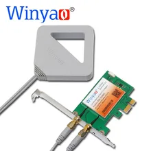 Winyao PCE-3168AC Dual Band PCi-Express Desktop WiFi Adapter 3168AC 3168NGW 433Mbps Wireless PCI-E with Bluetooth 4.2 BT 11ac