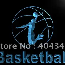 LB581-светодиодный неоновый знак для баскетбольного клуба с логотипом