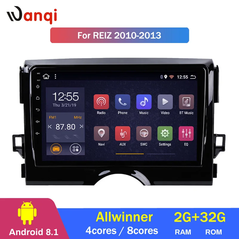 

2G RAM 32G ROM 9 Inch Full Touch Android 8.1 Multimedia System for toyota reiz 2010-2013 Car GPS Navigation