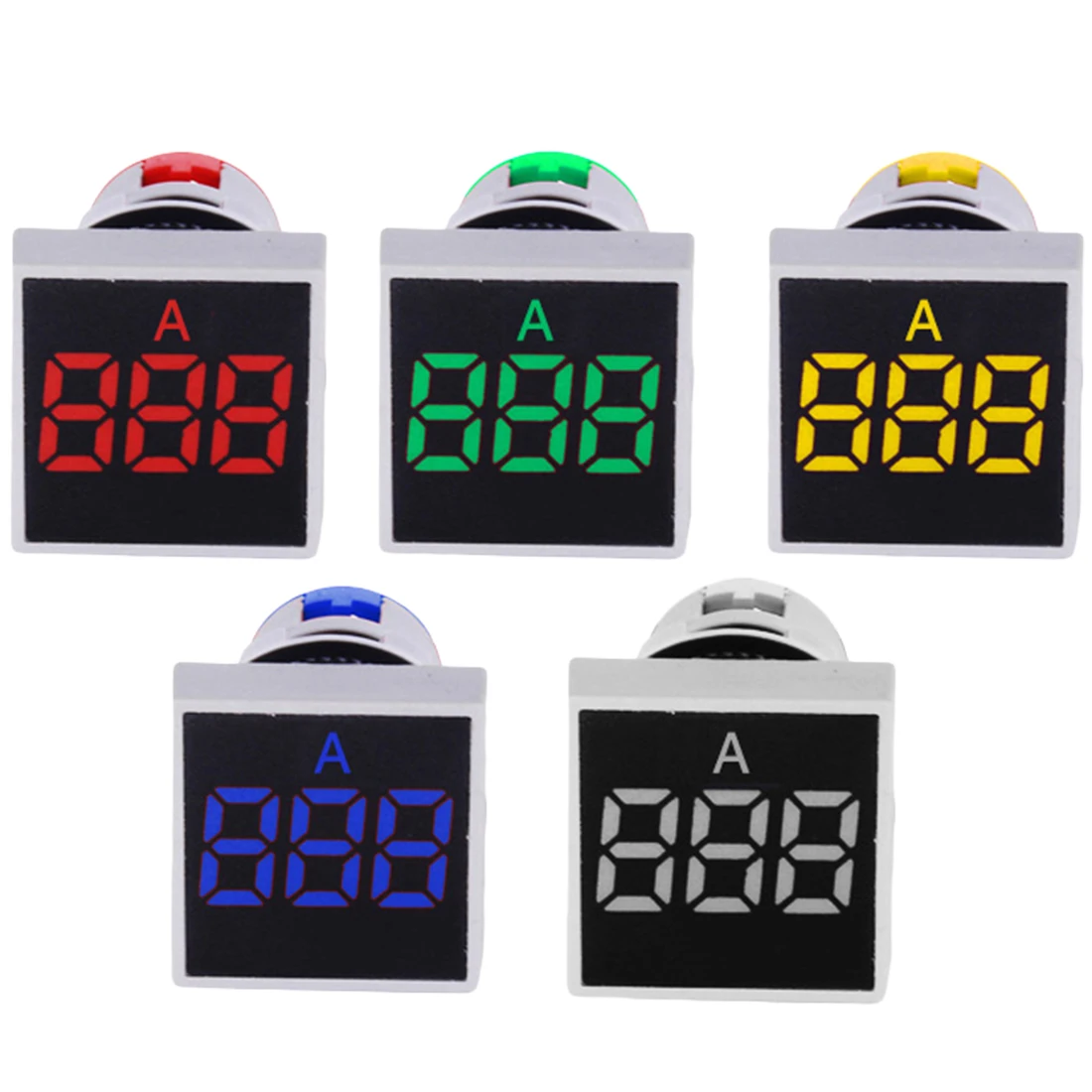 Buy 22MM 0 100A 20 500V Digital Ammeter Indicator LED