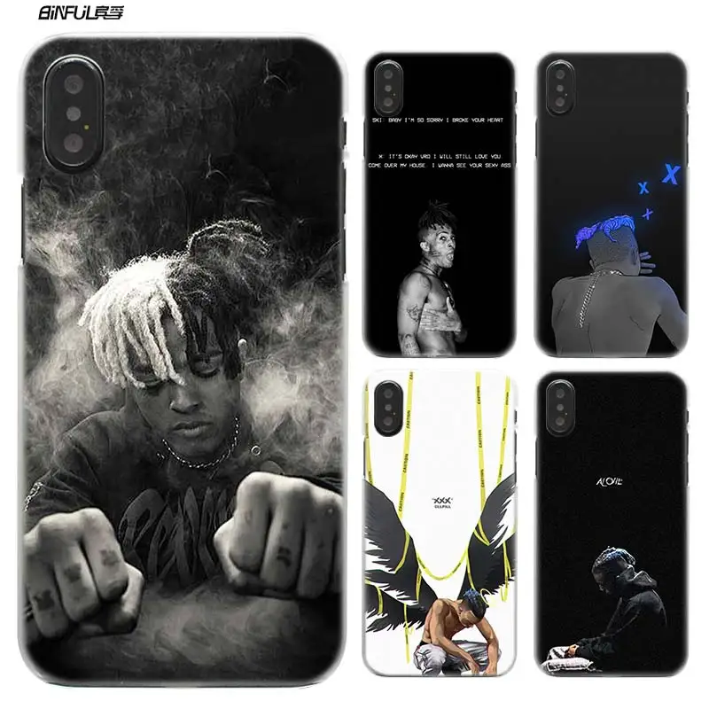 

Case for iPhone XS Max XR X 10 7 7S 8 6 6S Plus 5S SE 5 4S 4 5C Clear Plastic Hard PC Coque Phone Cover Rap Singer XXXTentacion