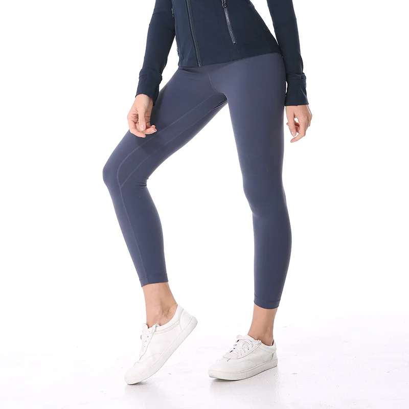 Новое поступление 2018 Eshtanga спортивные обтягивающие Одежда высшего качества Для Женщин Йога Брюки высокий эластичный пояс сплошной узкие