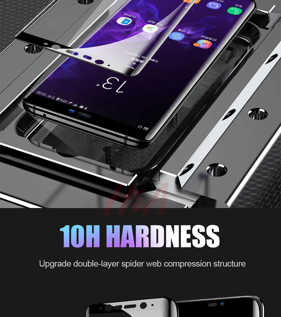 20D полностью изогнутое закаленное стекло для Samsung Galaxy S8 S9 Plus Note 8 9 Защита экрана для Samsung A8 A6 S7 защитная пленка