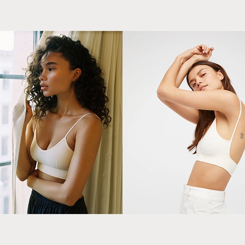 2018 Womens Underwear Top Bras Hollow Out Ribbed Bra Back U Shape Wire Free Full Cup Bralette 2018 Womens Underwear Top Bras Hollow Out Ribbed Bra Back U Shape Wire Free Full Cup Bralette