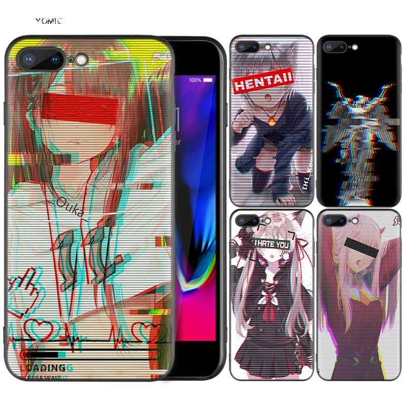 

Silicone Case Shell Coque for iPhone 7 8 6 6S Plus X XS MAX XR 5C 5 5S SE 7Plus 8Plus 7+ 8+ Vaporwave Space Anime Cartoon Kawaii