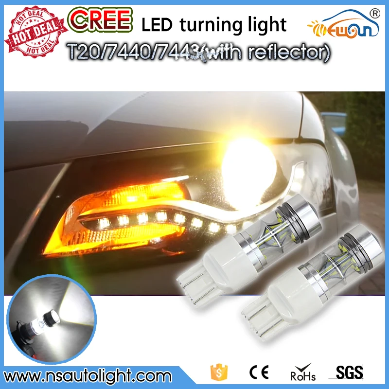 

Super bright led car lighting source 12V DC Car interior dome light T20 7443 w21/5w led auto light bulb car lights