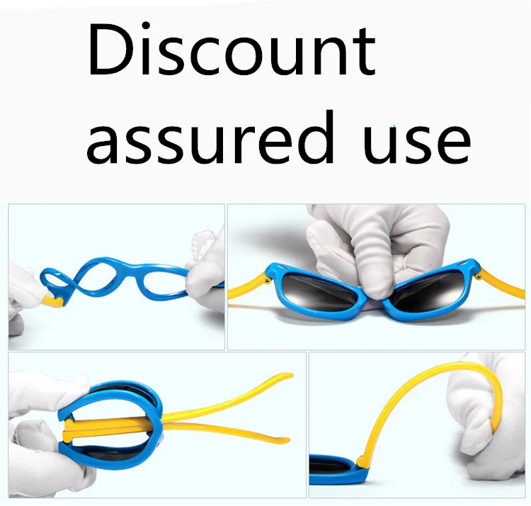 ASUOP2017silicone children sunglasses men and women children sunglasses boy girl safe shade baby glasses square UV400 sunglasses (9)