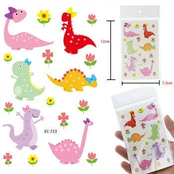

Colorful Jurassic Dinosaur Children Tattoo Stickers Body Face Art Cartoon Temporary Tattoo Kids Hands Flash Tattoo Gift