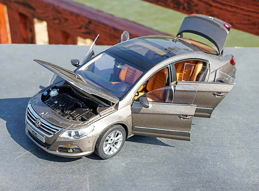 1/18 масштаб VW Volkswagen CC 2010 Золото Diecast модельные игрушки, коллекционные