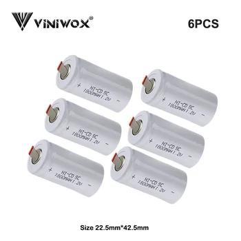 

1.2V Ni-CD SC 1800mAh Rechargeable Battery Cell For Makita Bosch Hitachi Robot Accumulator Power Tool Battery Subc Cells New