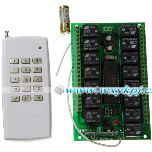 15CH DC 12V radio control light switch 315mhz switch mode power supply