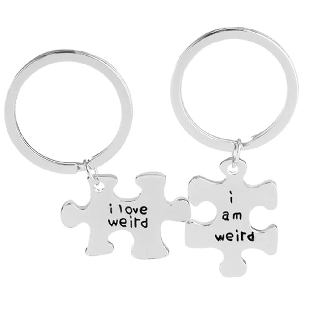 2018 Fashion I am Weird Keychain LGBT Stainless Steel For Woman Men Gay Pride gift for Forever Love Pendant | Украшения и