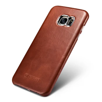 

Original Icarer Vintage Genuine Leather Case Cover For Samsung Galaxy S7/ S7 Edge Luxury Brand Ultra Thin Original Phone Cases