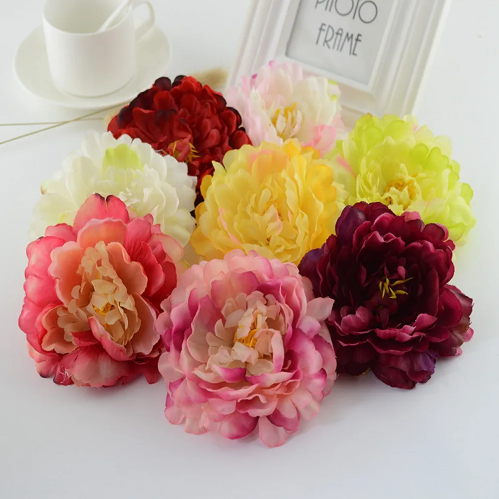 100Pcs 11CM Artificial Flowers cheap For Wedding home decor accessories