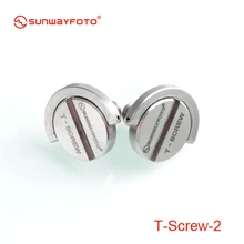 SunwayFoto T-SCREW* 2 нержавеющая сталь 1/4 крепление для камеры Винт для штатива быстросъемные пластины