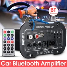10 шт./лот Универсальный Bluetooth автомобильный стерео аудио цифровой усилитель HiFi бас усилитель мощности MP3 USB TF пульт дистанционного управления(Цвет: черный