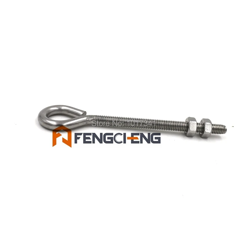 

Stainless Cooler Eyebolt for economy sight gauge, M6 x 3"L , with dual hex nuts