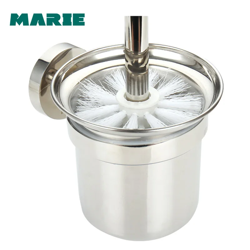 Free shipping New modern bathroom accessories wall mounted stainless steel bathroom toilet brush holder