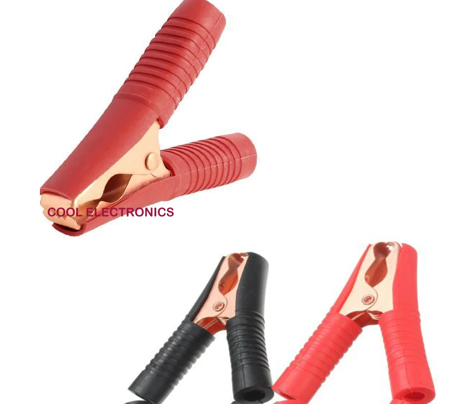 20PCS 100A Crocodile Car Van Battery Test Lead Clips Insulated
