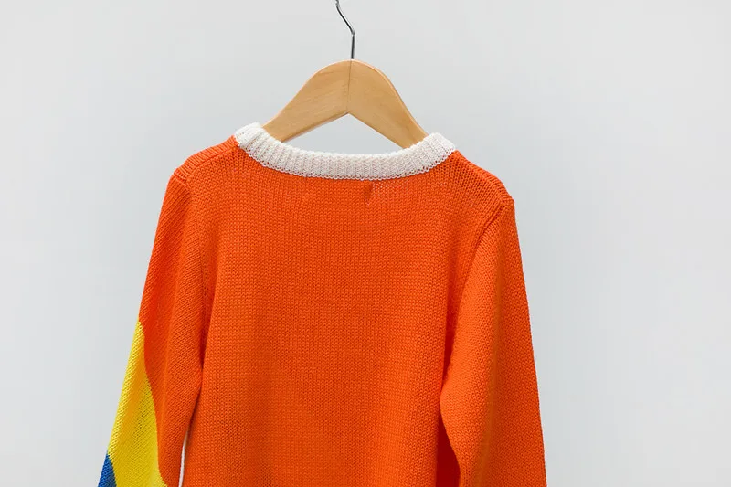 BOBOZONE/свитер в радужную полоску, тонкий свитер для мальчиков и девочек на лето и осень