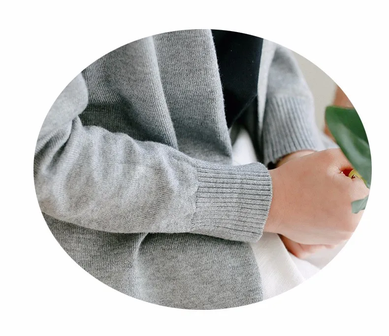 knitted girls cardigan coats 2017 new spring autumn long knitting baby big girls tops red gray black knit sweater kids clothes  (24)