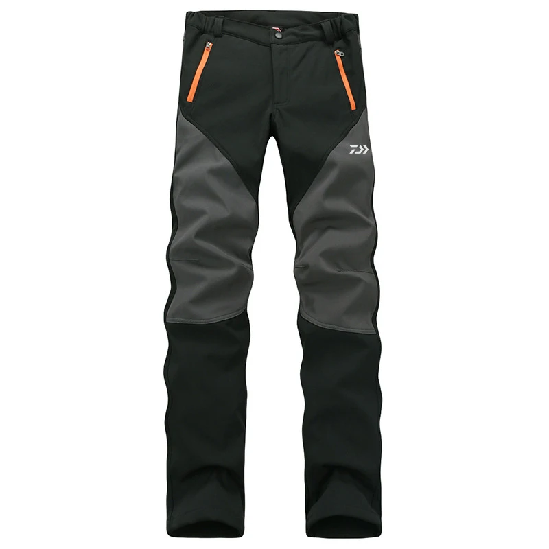 Buy 2018 Autumn Winter Fishing Pants Warm Fleece Waterproof Soft Shell Pants