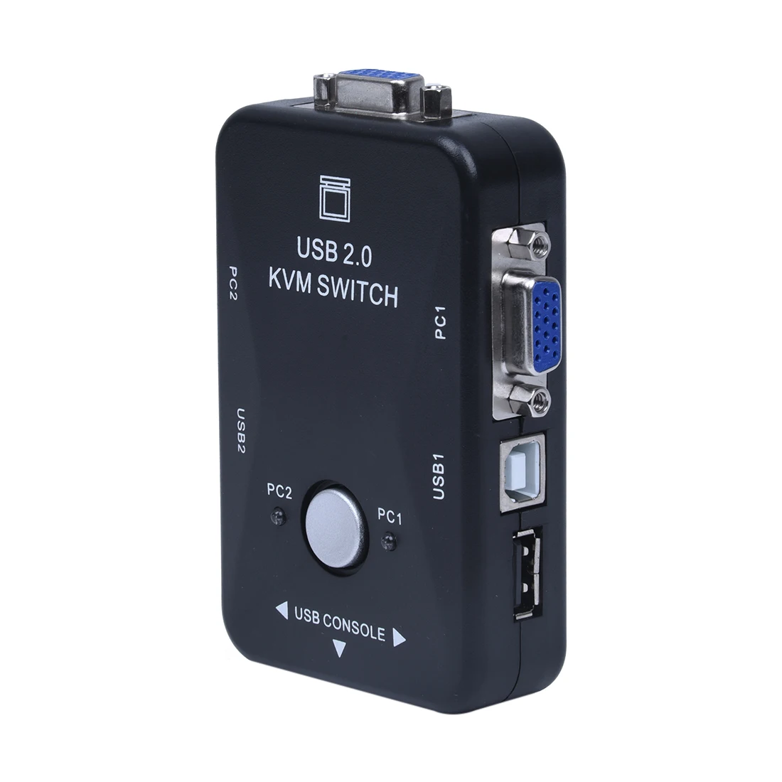 

All-in-one Mini 2 Ports KVM Manual Switch Box Adapter w USB Connector