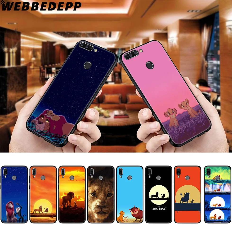 

WEBBEDEPP Lion King Soft Case for Huawei P8 P9 P10 P20 P30 Lite Pro P Smart Z Plus 2019 Y6 Prime 2018 2017 Lite Mini