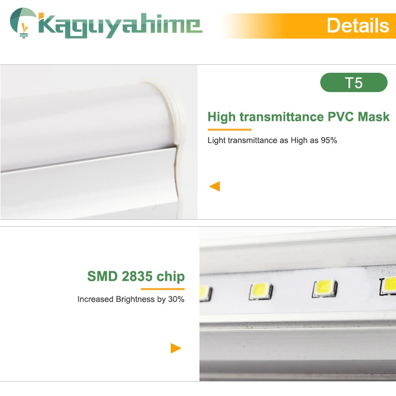 Kaguyahime светодиодный T5 T8 трубки RGB лампа для аквариума размером в 30 см 60 без
