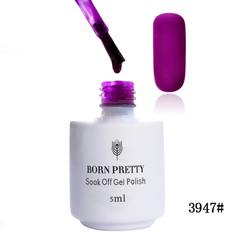 1 бутылка 5 мл BORN PRETTY Soak Off лак для ногтей УФ-гель Фиолетовый Серия гель для ногтей матовый Хамелеон Фиолетовый Гель-лак для нейл-арта