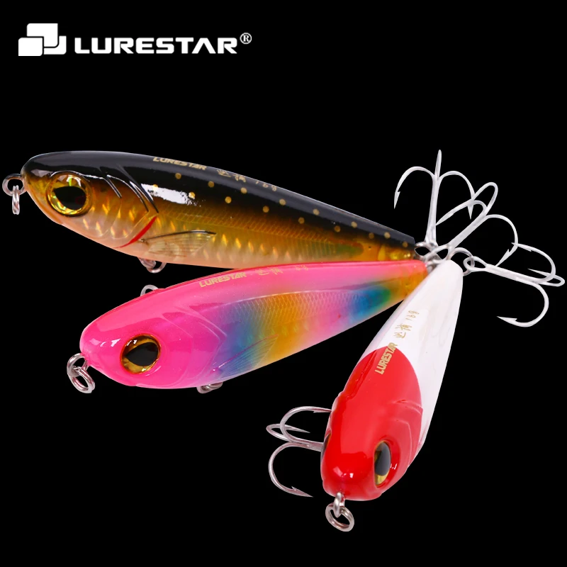 

16g 90mm Floating Pencil Bait VMC Hook Peche Isca Artificial Hard Lure Lifelike 3D Plastic Baits Crankbait