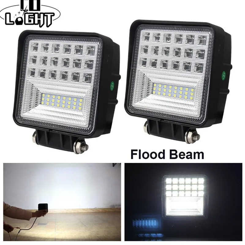 

CO LIGHT LED Work Light 63W 4.3" Offroad Led Light Bar Flood Beam for Tractor Truck Jeep ATV SUV 4WD 12V 24V Auto Driving Lamp