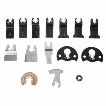 

15PCS Saw Blades Oscillating Multi Tool Accessories Kit For ROCKWELL WORX FEIN