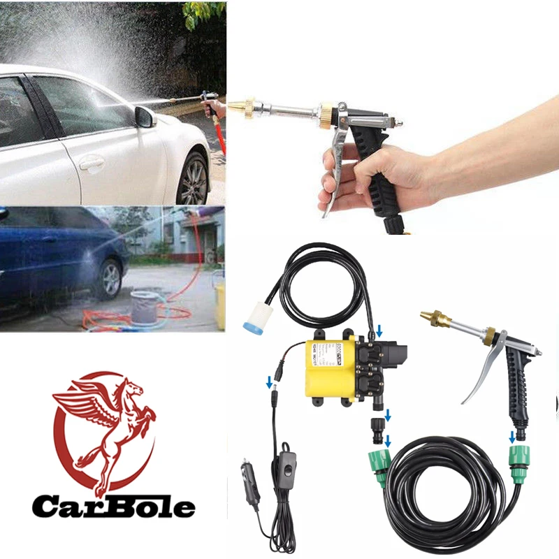 12 Volt Portable High Pressure Water Pump, Car Wash Device Fit for Auto