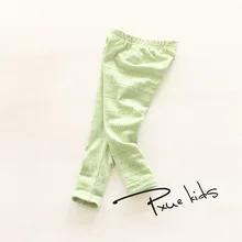 Spring 6 colors girl pants baby girl leggings kids cotton fashion legging Pierced children autumn pant girls' leggings fashion girl leggings pure color ballet dance cute cat print children leggings soft comfort girls legging 3 6 years old
