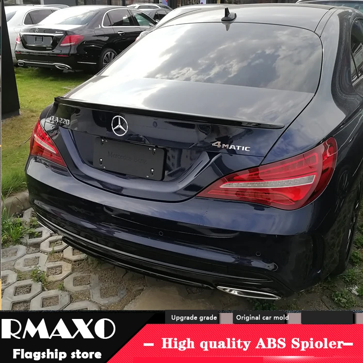 

For Benz CLA W117 Spoiler 2014-2017 High Quality ABS Material Car Rear Wing Primer Color Rear Spoiler