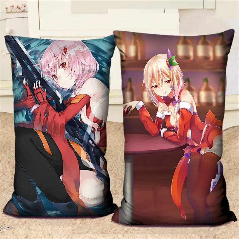 Аниме Guilty Crown Декоративные подушки индивидуальные GC тсугуми иероглиф Подушки Детские двух стороны печатных мультфильм подушки 40x60 см