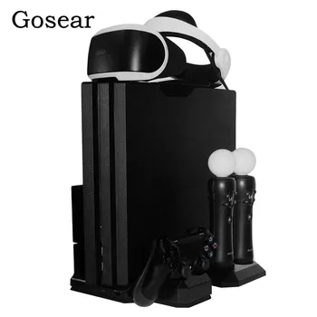 

Bevigac Vertical Charging Display Cooling Stand Dock Station Holder For Play Station PS4 PS 4 Slim Pro Console Controller VR