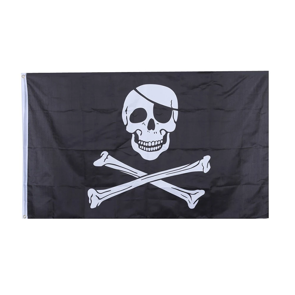 Halloween Black Huge Feet Skull and Cross Crossbones