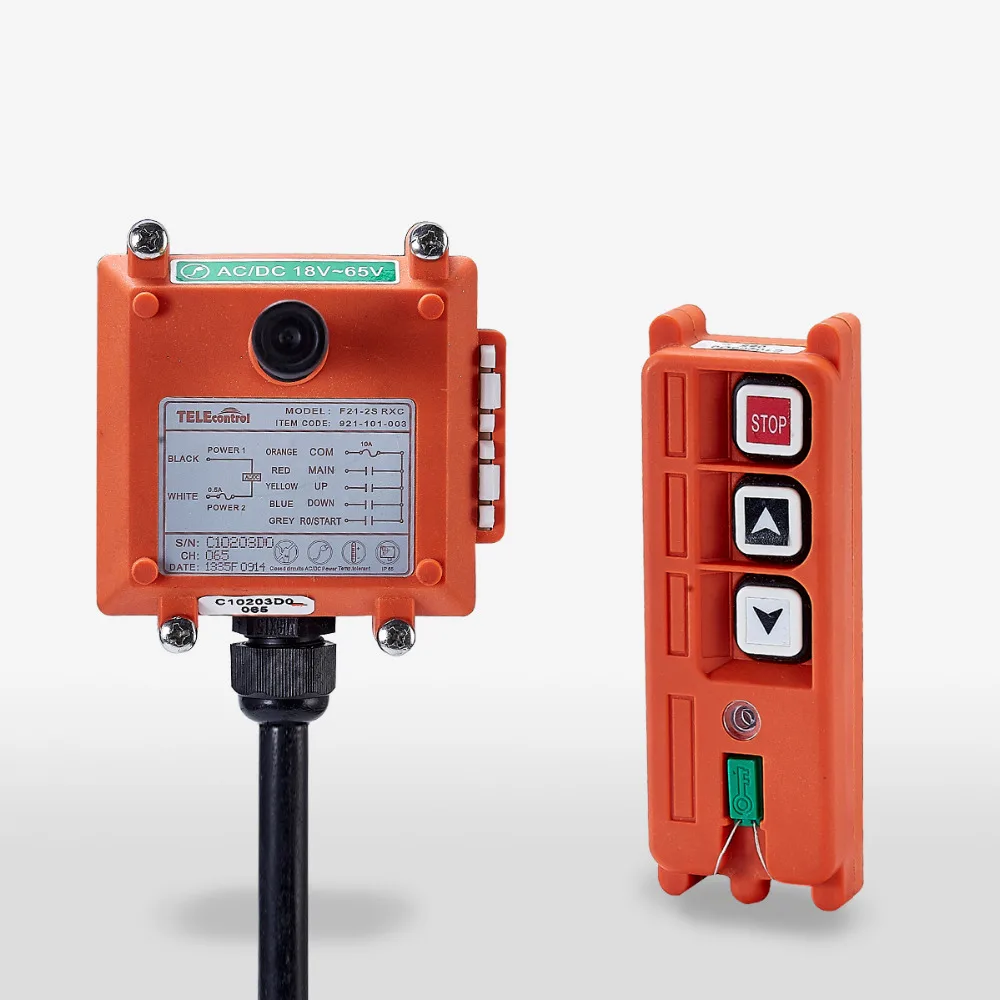 

Free shipping Wireless Industrial Remote Controller Electric Hoist Remote Control Winding Engine Sand-blast Equipment F21-2S