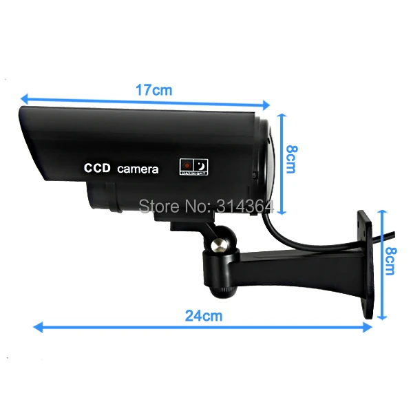 4 шт./партия CCTV муляж системы безопасности поддельные камеры мигающий светодиодный внутренний наружный Устранитель черная инфракрасная модель камеры s