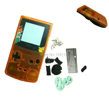 Горячий смешанный цвет белки тип оболочки оранжевый-черный цвет корпуса Мультфильм экран объектив подходит для nintendo Gameboy цвет игровой консоли