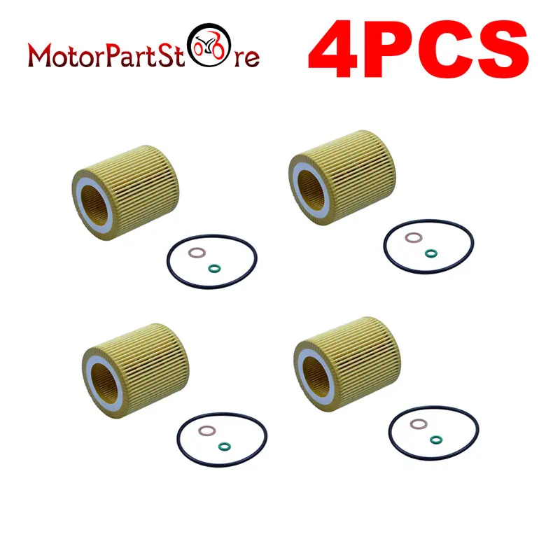 

4Pack For BMW Engine Oil Filter 11427566327 HU 816 X @15