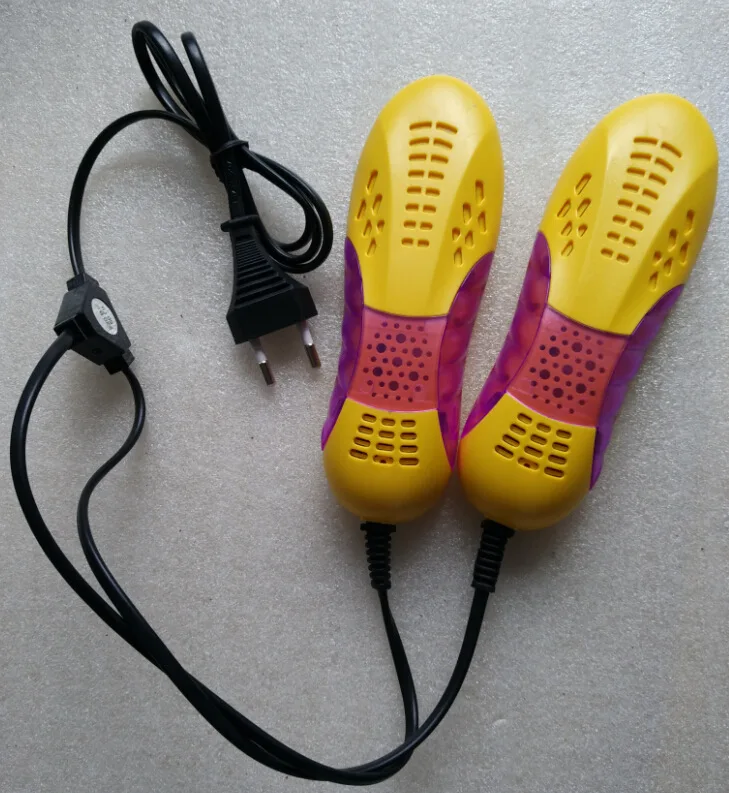 ЕС Plug обувь сушилка кроссовки стерилизация теплые Voilet Свет Сушилка Для Ног Нагреватель с дезодорантом защитный изоляционный элемент