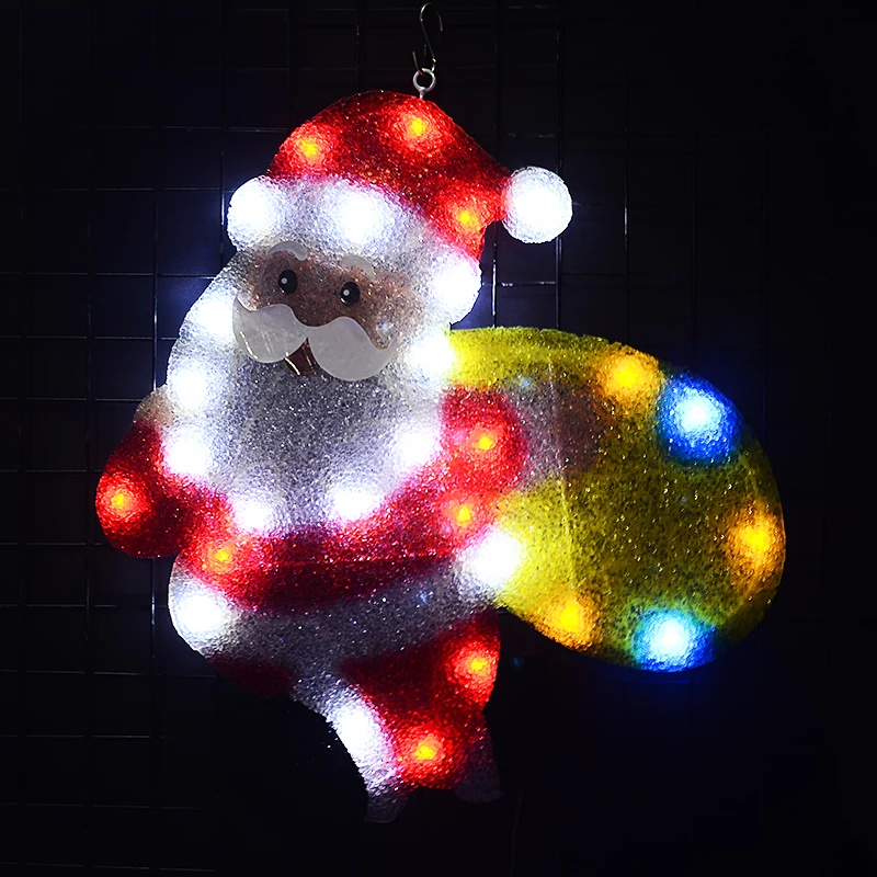 24V EVA Santa clause motif lights - 20.9 in. Tall navidad hanging LED decorative lights christmas party lights outdoor 24V EVA Santa clause motif lights - 20.9 in. Tall navidad hanging LED decorative lights christmas party lights outdoor