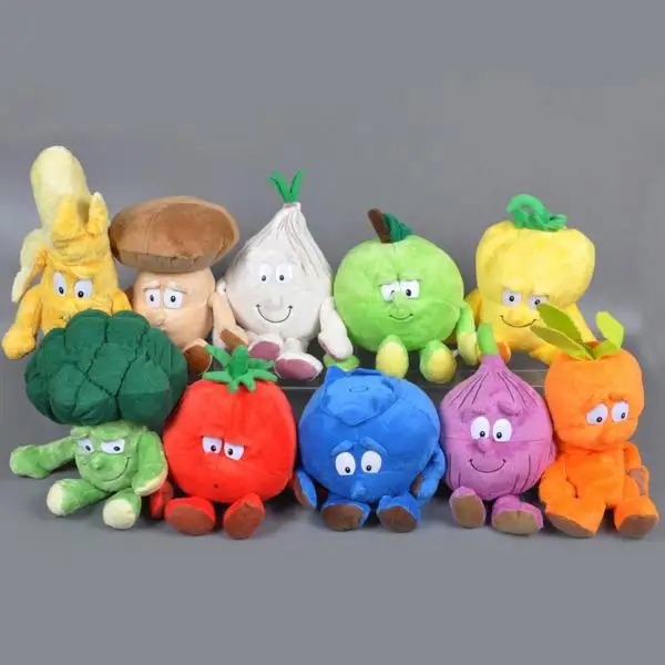 Original Fruits Vegetables Bean Starwberry Pumpkin 9 Soft Plush Doll Toy