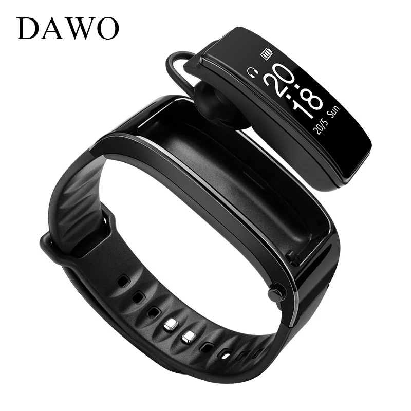 DAWO Фитнес Band Bluetooth Talk монитор сердечного ритма Съемная долгого ожидания